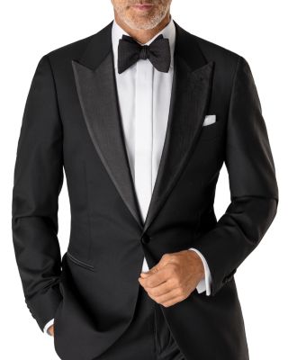 Slim Fit Diamond Weave Tuxedo Shirt