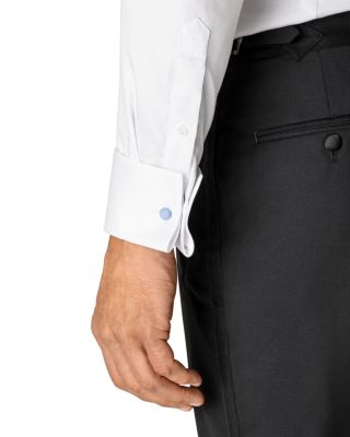 Contemporary Fit Diamond Weave Tuxedo Shirt