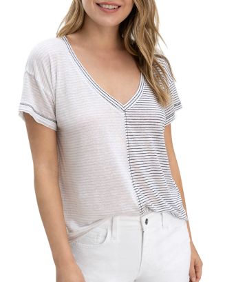 Splendid Darby Striped V Neck Tee | Bloomingdale's