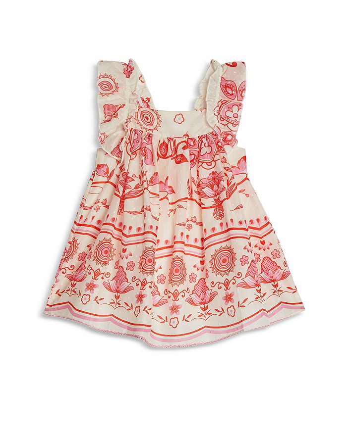 Pippa & Julie Girls' Clip Dot Printed Dress - Little Kid | Bloomingdale's