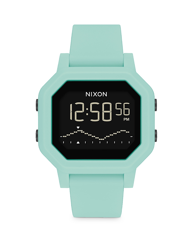 Nixon Siren Digital Watch, 38mm In Aqua