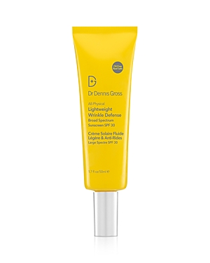 Shop Dr Dennis Gross Skincare All-physical Lightweight Wrinkle Defense Broad Spectrum Sunscreen Spf 30 1.7 Oz.