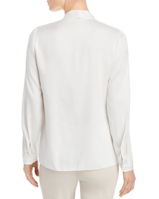 Nellie Silk-Blend Pleated Blouse