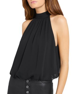 black halter blouse