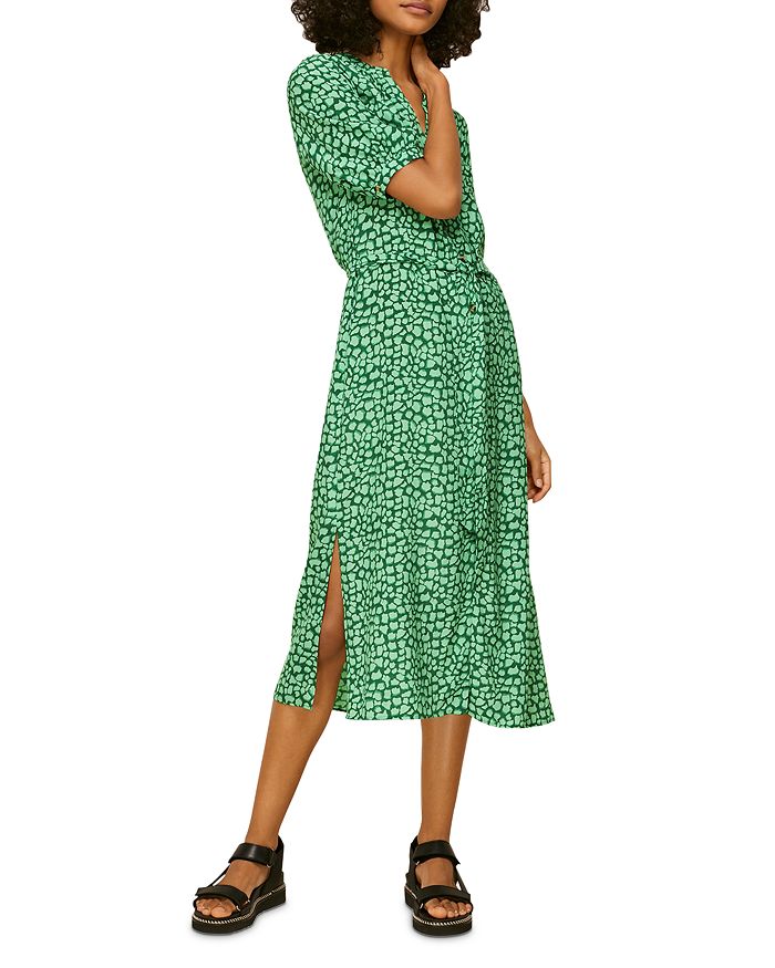Whistles Olivia Giraffe Print Midi Dress | Bloomingdale's
