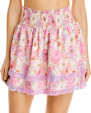 Peixoto Belle Ruffled Cover-up Skirt In Jasmine