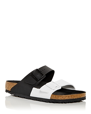 Birkenstock Arizona Series Fashion Black White Colorblock Version Sandals