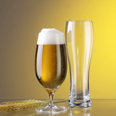 Purismo Wheat Beer Pilsner Glass, Set of 4