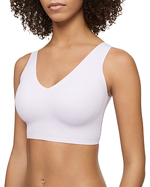 Calvin Klein Invisibles Comfort Lightly Lined Scoop Neck Bralette In Ambiant Lavendar
