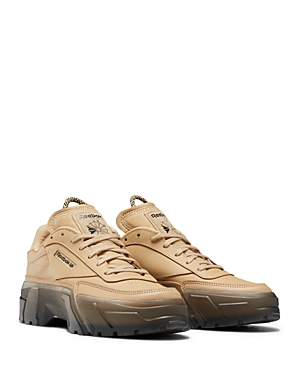 Reebok Women's Cardi B Club C Casual Sneakers From Finish Line In Light Tan Leather