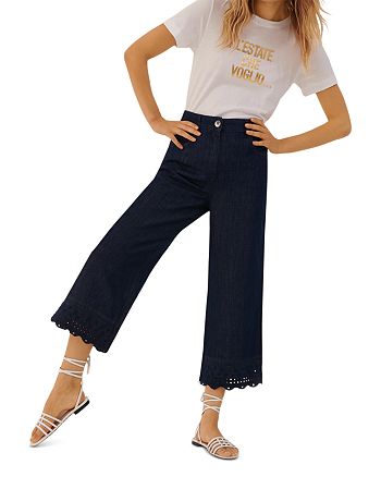 Marella - Diva Cropped Denim Jeans in Blue Jeans