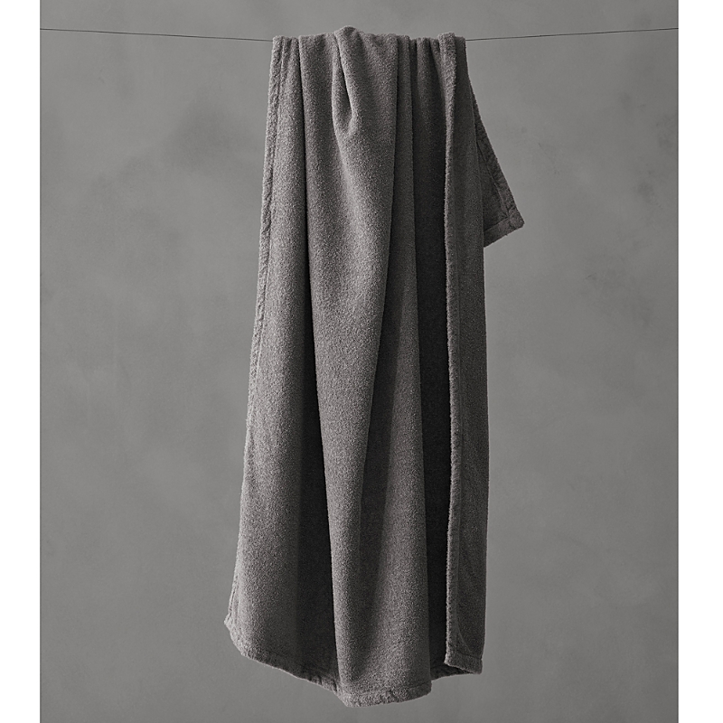 Society Limonta Linge Bath Towel In Fumo