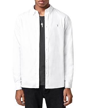 Shop Allsaints Slim Fit Hawthorne Shirt In White
