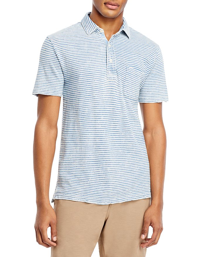 Faherty Indigo Regular Fit Polo Shirt Bloomingdale's