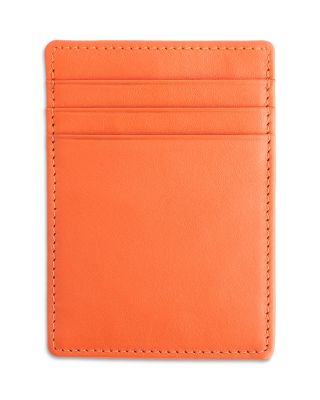 Leather Magnetic Money Clip Wallet