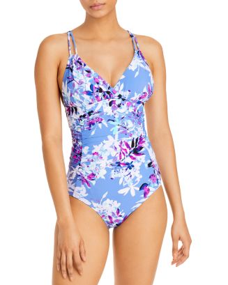 Calvin Klein Shirred One Piece Swimsuit (49% off) - Comparable