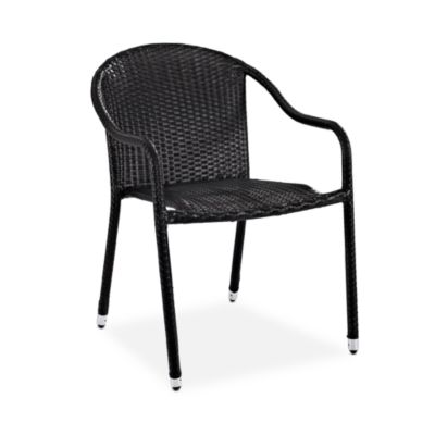 Crosley - Avalon 2 Piece Outdoor Wicker Stackable Chair Set