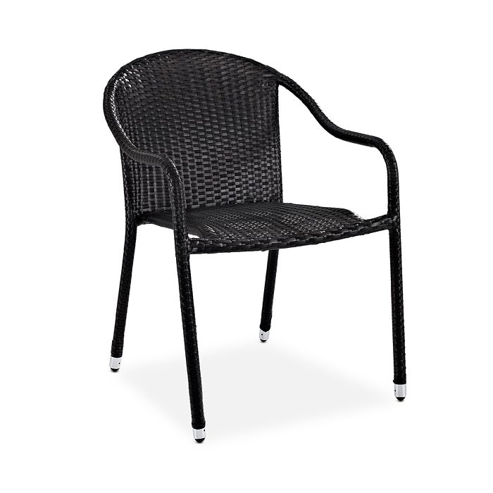 Crosley Sparrow & Wren Avalon 2 Piece Outdoor Wicker Stackable Chair