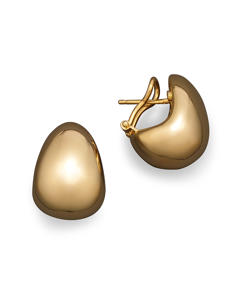 Roberto Coin 18k Yellow Gold Bold J Hoop Earrings In Gold