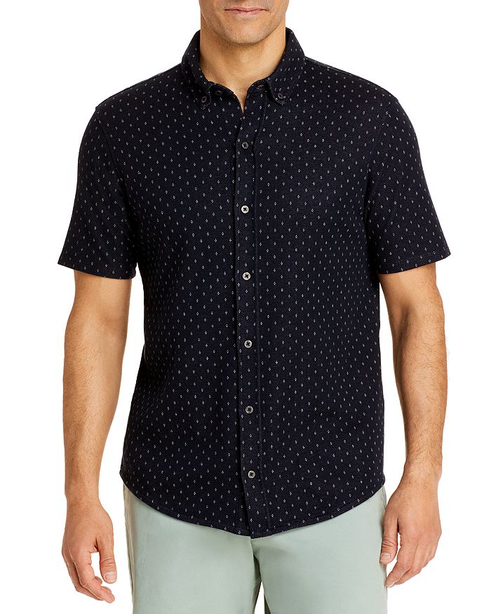 Vince Jacquard Short Sleeve Button Down Shirt | Bloomingdale's