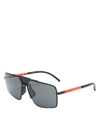 Prada Men's Flat Top Square Sunglasses, 59mm | Bloomingdale's
