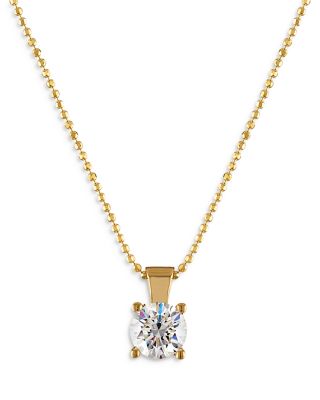 Bloomingdale's Fine Collection - Diamond Solitaire Pendant Necklace in 18K Yellow Gold, 0.20-1.0 ct. t.w. - Exclusive