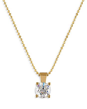 Bloomingdale's - Diamond Solitaire Pendant Necklace in 18K Yellow Gold, 1.0 ct. t.w. - 100% Exclusive
