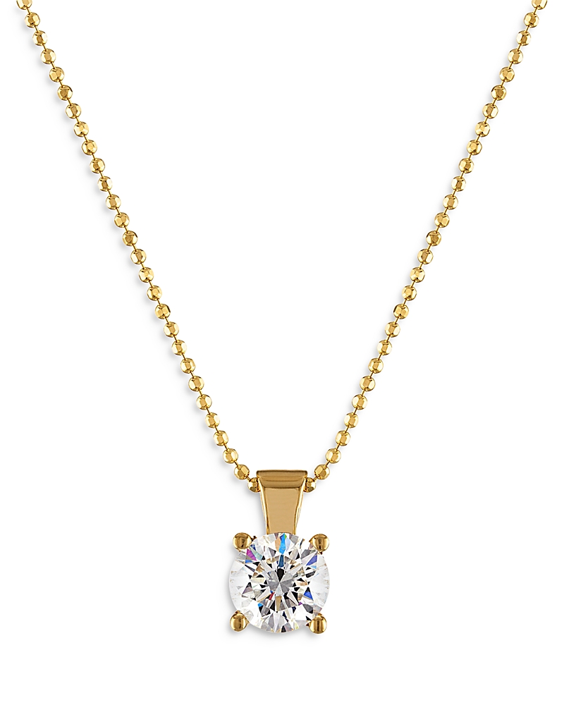 Bloomingdale's Fine Collection Diamond Solitaire Pendant Necklace in 18K Yellow Gold, 1.0 tcw
