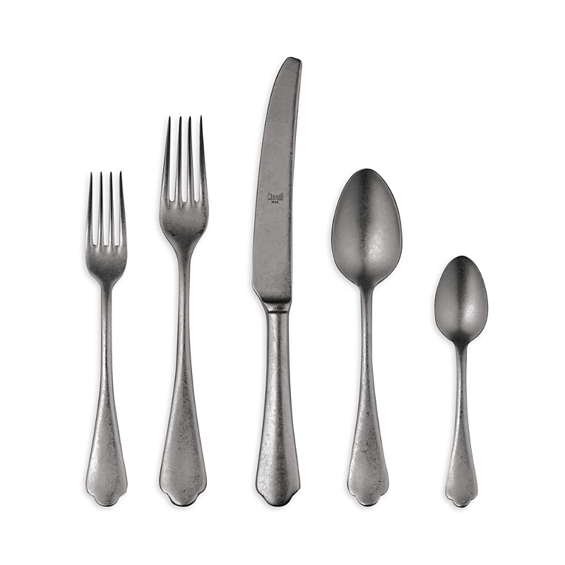 Mepra Dolce Vita Pewter Oro Nero 5-piece Place Setting