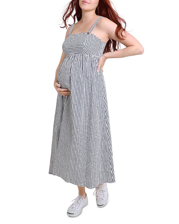 Ingrid & Isabel Maternity Fit And Flare Midi Dress | Bloomingdale's