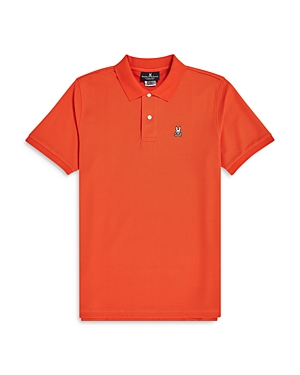 Psycho Bunny Pique Knit Slim Fit Polo Shirt In Festive Or