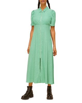 Whistles ditsy blossom 2024 midi shirt dress