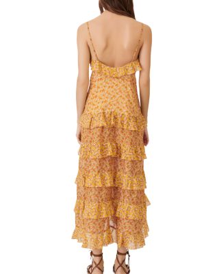 Maje Rissol Cotton Ruffled Maxi Dress | Bloomingdale's Women