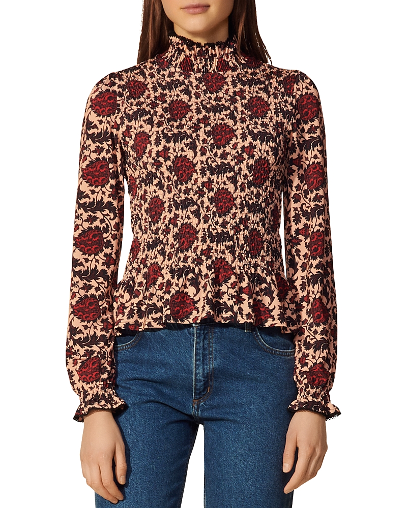 Sandro Constantin Printed Long Sleeve Tee