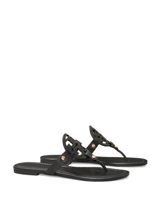 tory burch miller black leather sandals