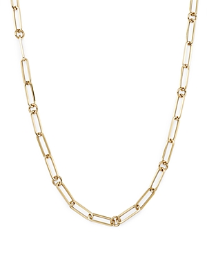 Shop Roberto Coin 18k Yellow Gold Paperclip Link Chain Necklace, 22