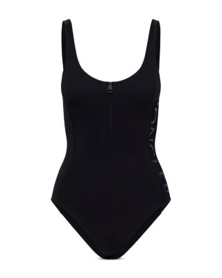 Moncler Side Logo Print One Piece Swimsuit | Bloomingdale's