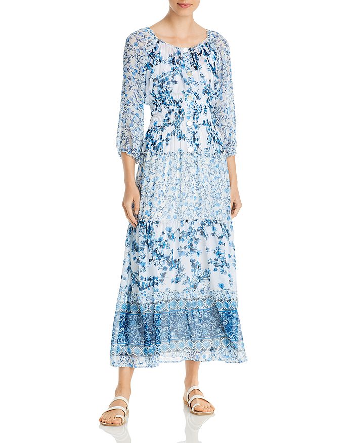 Olive Hill Floral Tiered Maxi Dress | Bloomingdale's
