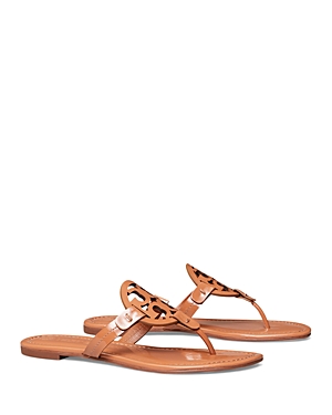 Shop Tory Burch Women's Miller Sandals In Tan Patent Leather