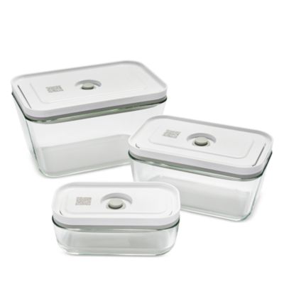Fresh & Save Vacuum Glass Containers, Set of 3