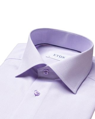 Slim Fit Textured Solid Shirt