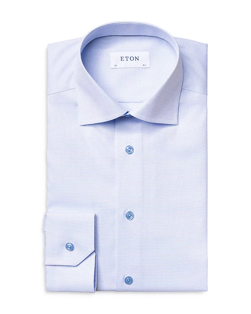 Eton Slim Fit Textured Dress Shirt