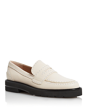 Stuart Weitzman Women's Parker Embellished Penny Loafers In Seashell