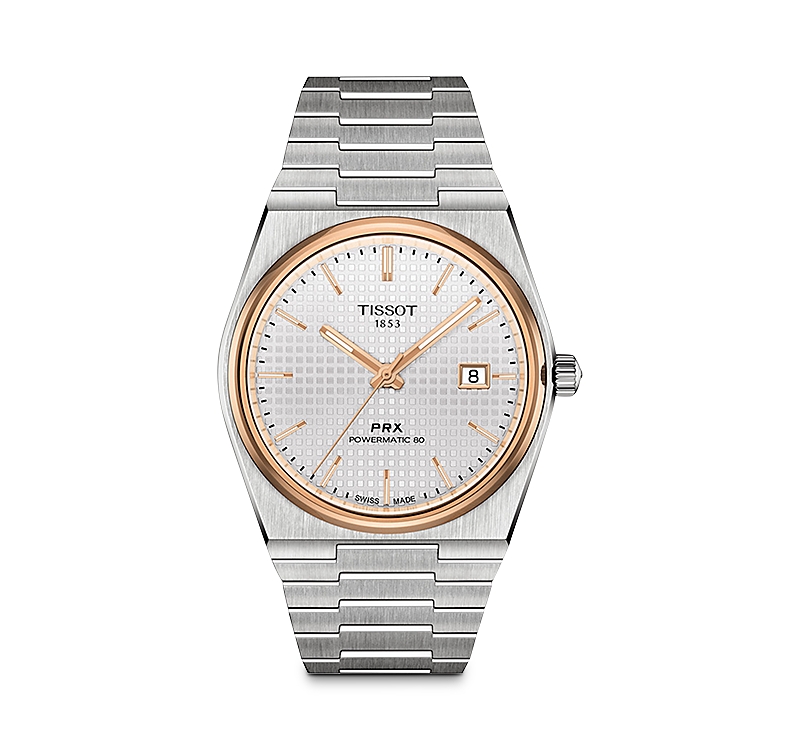 Tissot T-classic Prx Powermatic 80 Automatic Mens Watch T137.407.21.031.00 In Stainless Steel