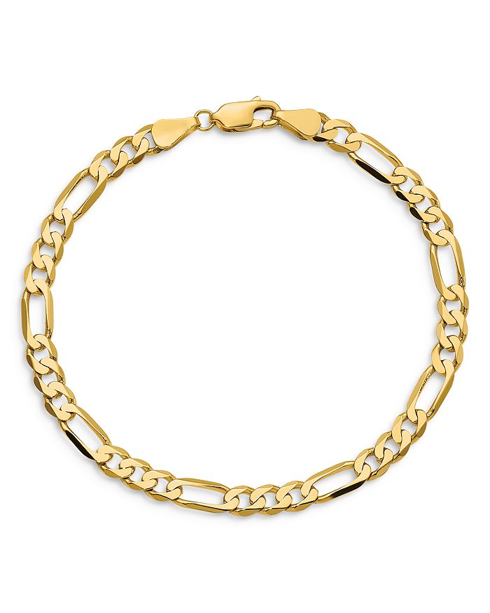 Bloomingdale's Men's Figaro Link Chain Necklace in 14K Yellow Gold, 20 ...