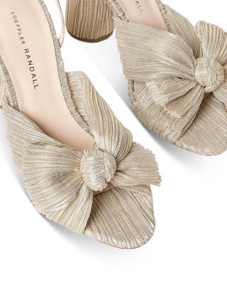 Women's Camellia Bow High Heel Sandals