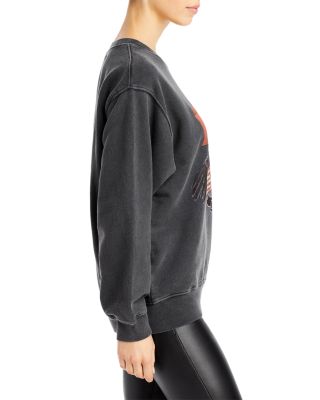 新品ANINE BING イーグルプリント スウェット Anine Bing - Alto Sweatshirt Retro Eagle in Washed Black