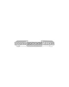 Gucci - 18K White Gold Link To Love Diamond Ring