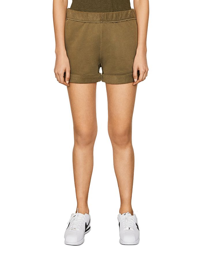 Rolled sweat shorts clearance