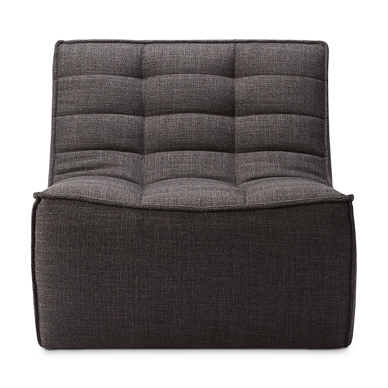 Ethnicraft N701 One Seat Sofa Sectional In Dark Gray